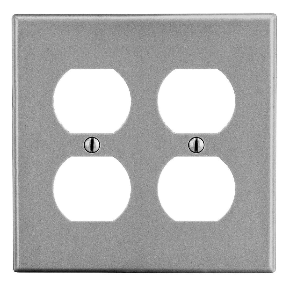 Hubbell Wiring Device-Kellems PJ82GY - Combination Wallplates