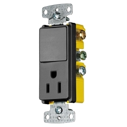 Hubbell Wiring Device-Kellems RCD108BK - Electrical Receptacles