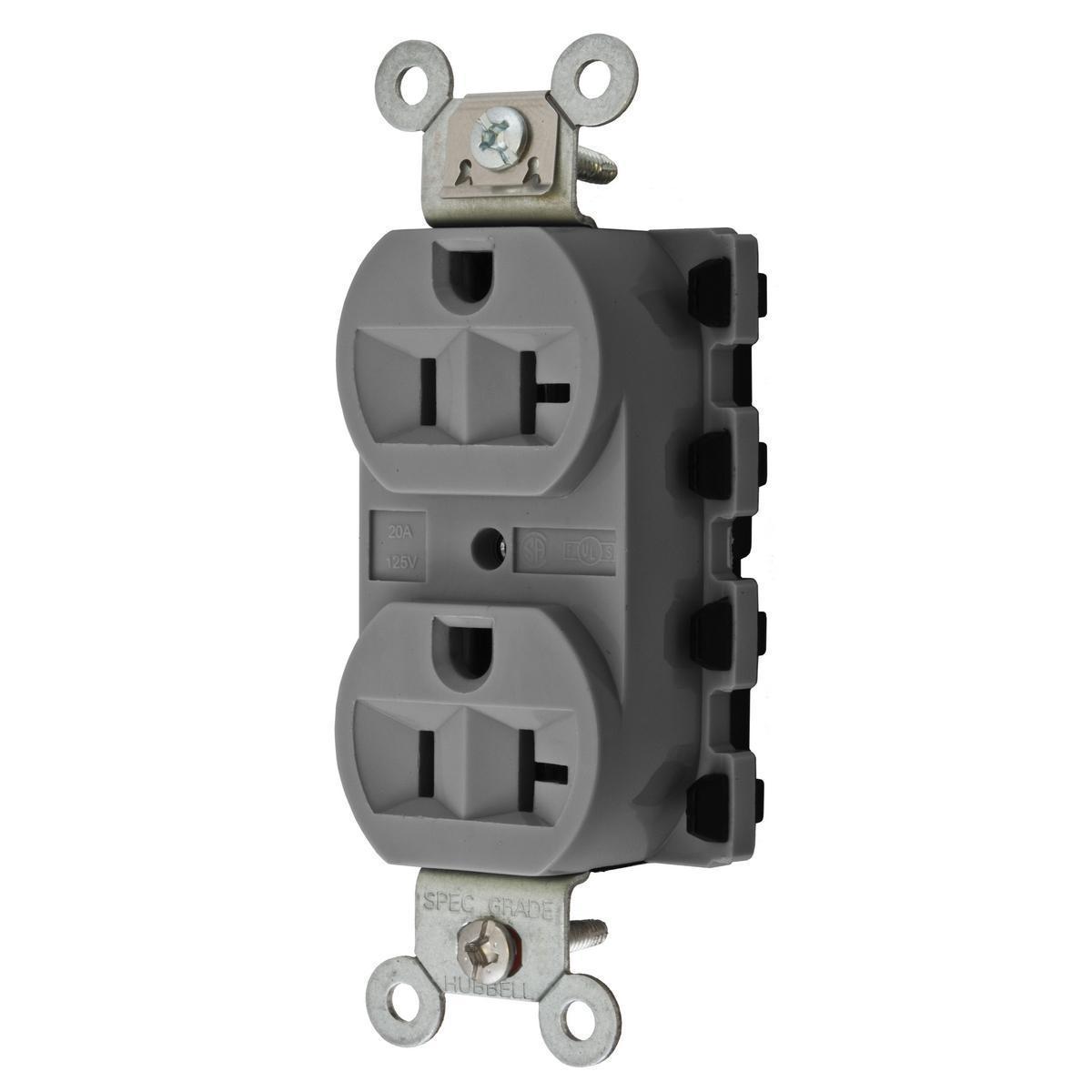 Hubbell Wiring Device-Kellems SNAP5362GYA - Straight Blade Receptacles