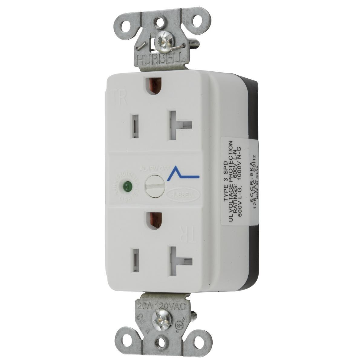 Hubbell Wiring Device-Kellems SNAP5362WS - Electrical Receptacles