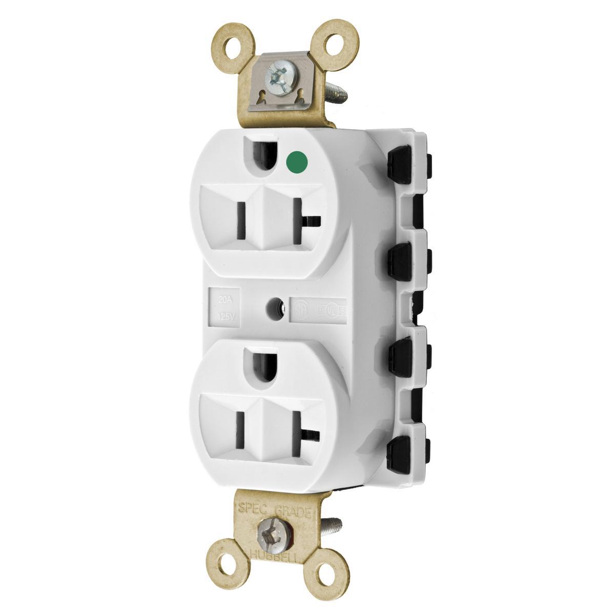 Hubbell Wiring Device-Kellems SNAP8300WA - Straight Blade Receptacles