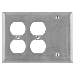 Hubbell Wiring Device-Kellems SS211 - Combination Wallplates