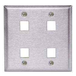 Hubbell Wiring Device-Kellems SSF204 - Multimedia-Modular Jack Faceplates