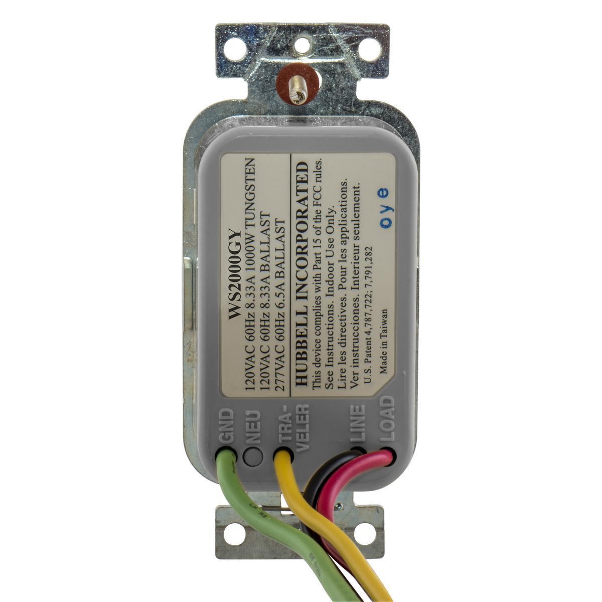 Hubbell Wiring Device-Kellems WS2000GY - Switches