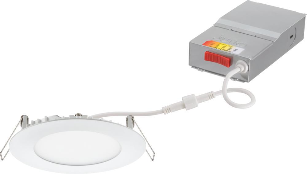 Juno WF6 SWW5 90CRI MW M6 WF6 Downlight, 13 W Fixture, 120 V, Aluminum Housing