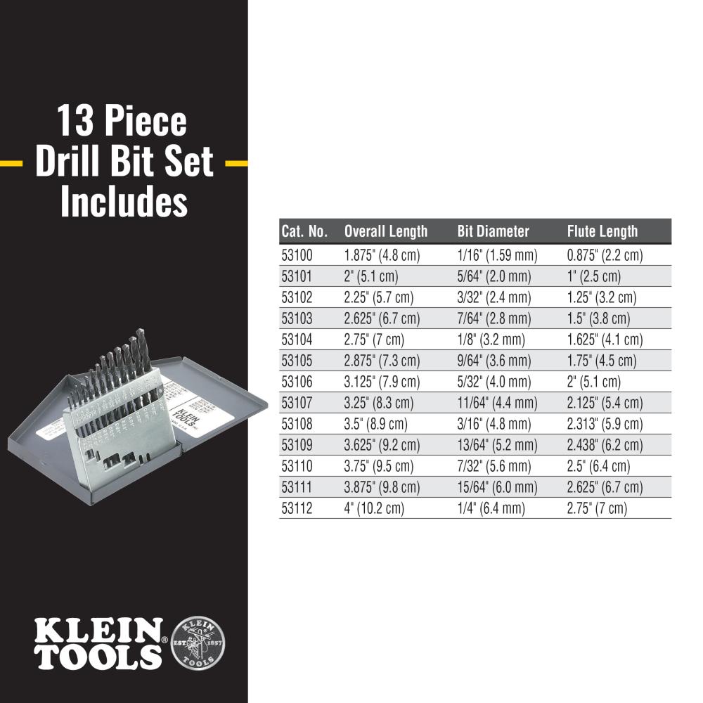 Klein 53002 - Drill Bits