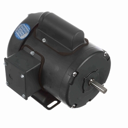 LEESON 102020.00 2-Pole Continuous Duty AC Motor, TEFC Enclosure, 0.5 hp, 115/208 to 230 V AC, 60 Hz, 1 Phase, 48 Frame, 3450 rpm Speed, Rigid Base Mount