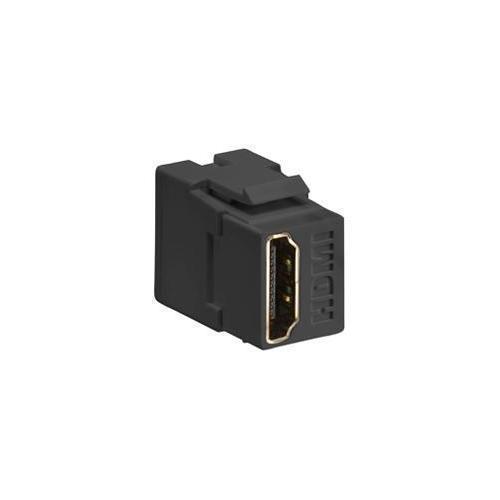 Leviton 40834-E QuickPort® 40834-E Feed Through HDMI Connector, Snap-In/Female to Female Connector