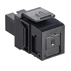 Leviton 41085-MEC QuickPort® 41085-MEC Simplex Fiber Optic Adapter, SC Connector, Snap-Fit Mount, Tool-Free Plug-N-Play Installation, Multi-Mode Fiber