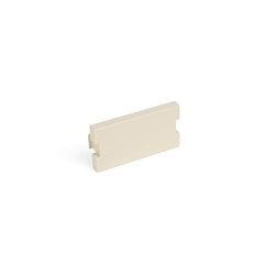 Leviton 41291-1BT QuickPort® 41291-1BT 1-Unit High Blank MOS Module Insert, Snap-Fit Mount, Plastic, Light Almond
