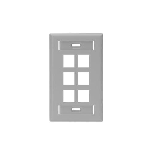 Leviton 42080-6GS - Combination Wallplates