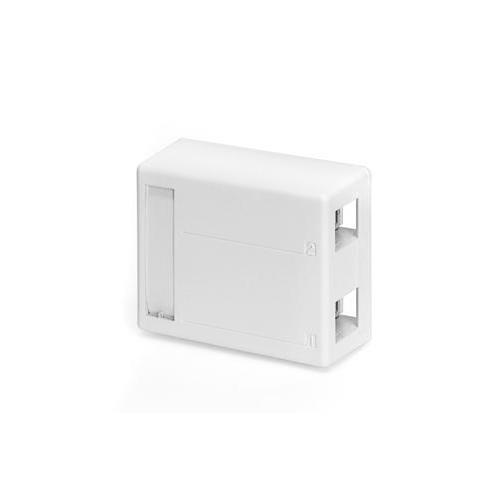 Leviton 4S089-2WP QuickPort® 4S089-2WP 2-Port Surface Mount Box, Surface Mount, ABS, White