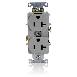 Leviton 5352-GY - Straight Blade Receptacles