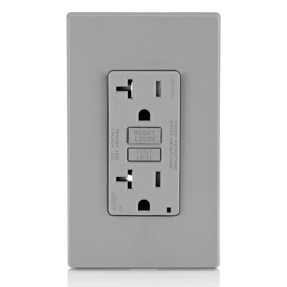 Leviton AGTR2-GY - Straight Blade Receptacles
