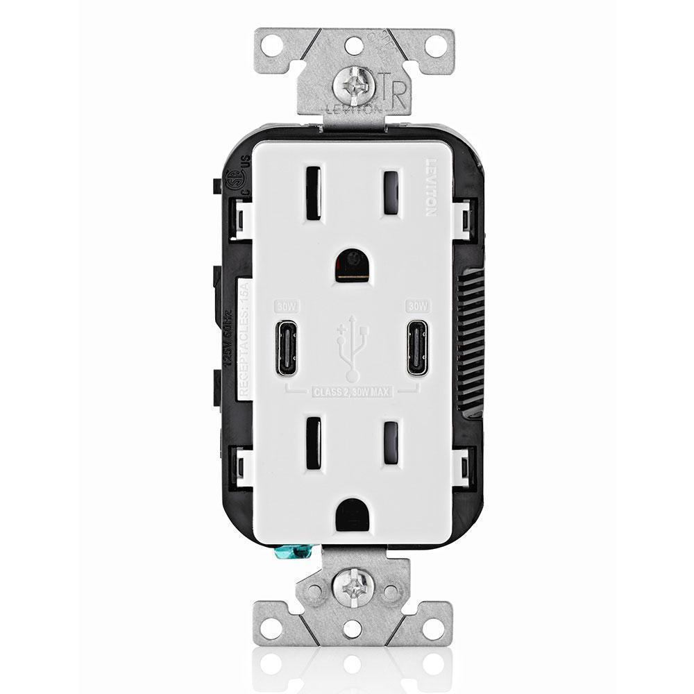 Leviton T5635-W - Straight Blade Receptacles