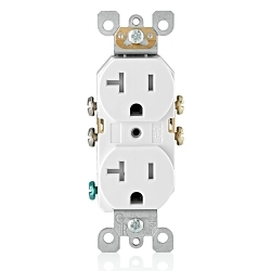 Leviton T5820-W - Straight Blade Receptacles