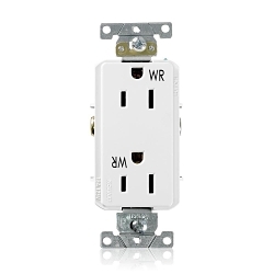 Leviton WTD15-W - Straight Blade Receptacles