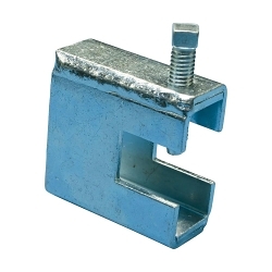nVent CADDY BC130050EG Standard Duty Welded Beam Clamp, 1/2 in Rod, 7/8 in THK Flange, 1100 lb Static Load, Steel, Electro-Galvanized
