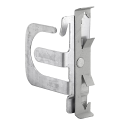 nVent CADDY MCS1014Z MC/AC Cable Support Bracket With Rod/Wire Clip, Clip-Fit Mount, Steel, Electro-Galvanized