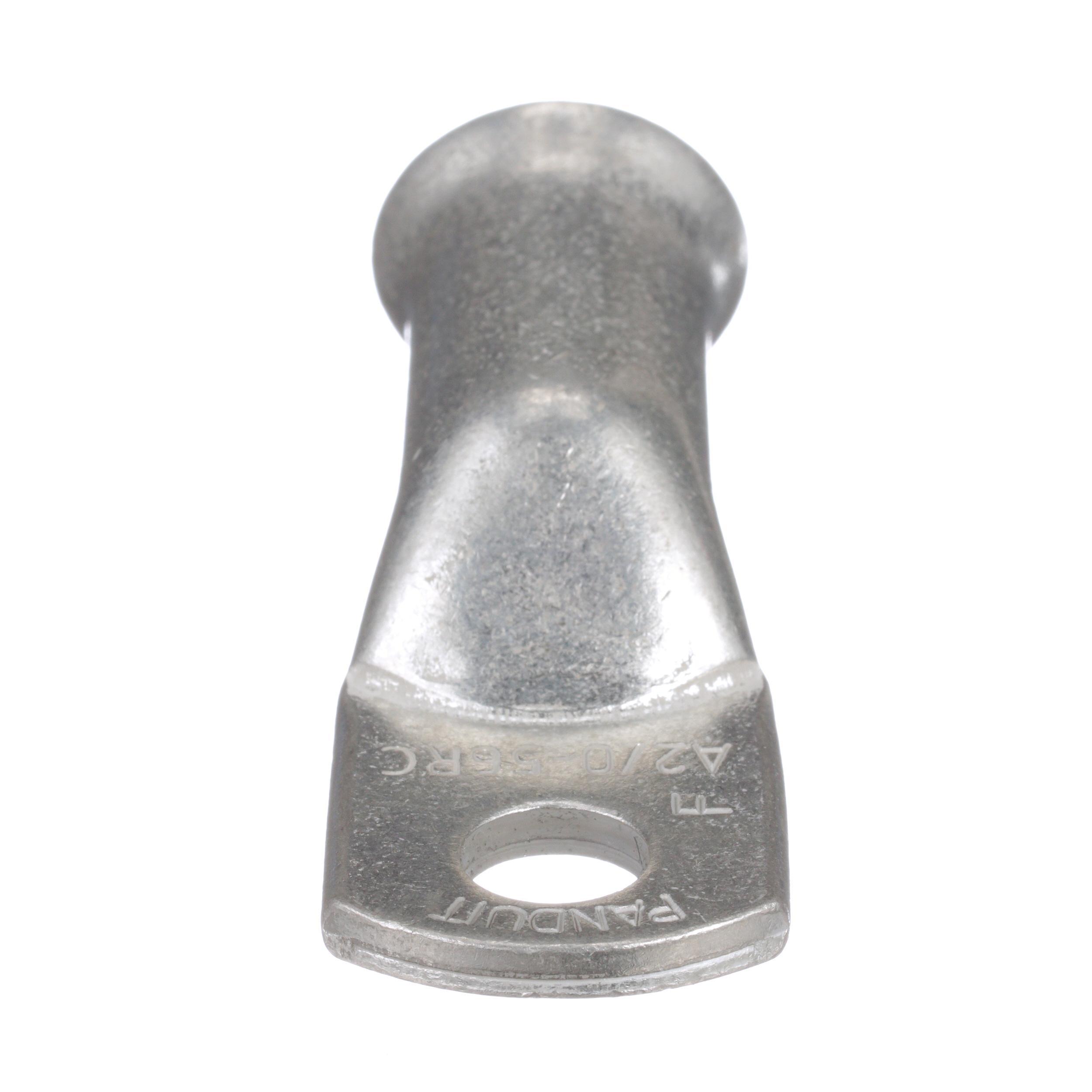 Panduit A4-14R-C 1-Hole Battery Cable Lug,) 4 AWG Conductor, Crimp Termination, Copper Housing