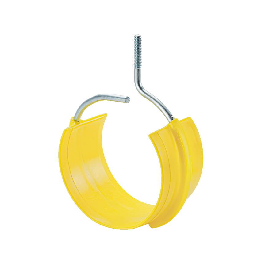 Panduit BR-4.0-1/4-20S StrongHoldTM BR-4.0-1/4-20S Bridle Ring With Saddle, 4 in Dia Cable, Plastic/Steel, Zinc Plated