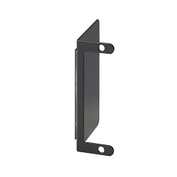 Panduit FEABRUA Opticom® FEABRUA 90 deg Adapter Panel Bracket, For Use With Opticom® Rack and Wall Mount Enclosure and Fiber Adapter Patch Panel, Zero RU Adhesive/Magnetic Mount, Cold Rolled Steel, Black