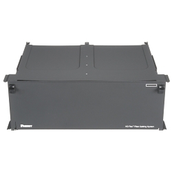 Panduit FLEX4U12 HD FlexTM FLEX4U12 4RU 12-Port Fiber Optic Enclosure With Sliding Front Access Drawer, Plastic/Steel