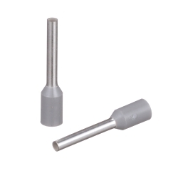 Panduit FSD76-10-D Pan-TermTM FSD76-10-D Type FSD Single Insulated Wire Ferrule, 18 AWG Stranded Conductor, 0.63 in L, Copper, Gray