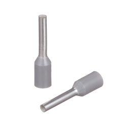 Panduit FSD76-8-D Pan-TermTM FSD76-8-D Type FSD Single Insulated Wire Ferrule, 18 AWG Stranded Conductor, 0.55 in L, Copper, Gray