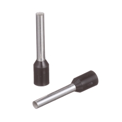 Panduit FSD78-12-D Pan-TermTM FSD78-12-D Type FSD Single Insulated Wire Ferrule, 16 AWG Stranded Conductor, 0.73 in L, Copper, Black