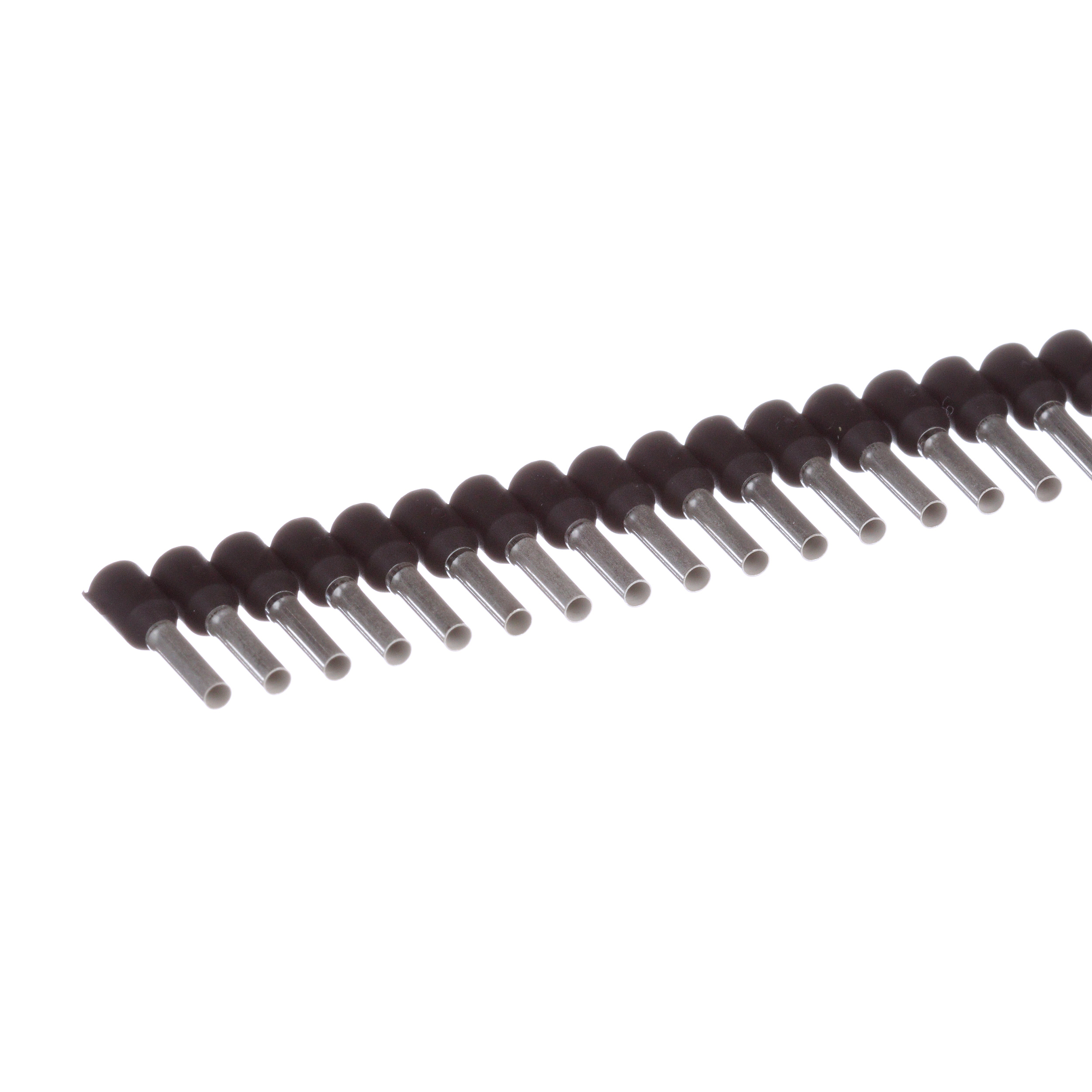 Panduit FSD78-8-K Reel SmartTM FSD78-8-K Type FSD Sleeve Single Insulated Wire Ferrule, 16 AWG Stranded Conductor, 0.57 in L, Copper, Black