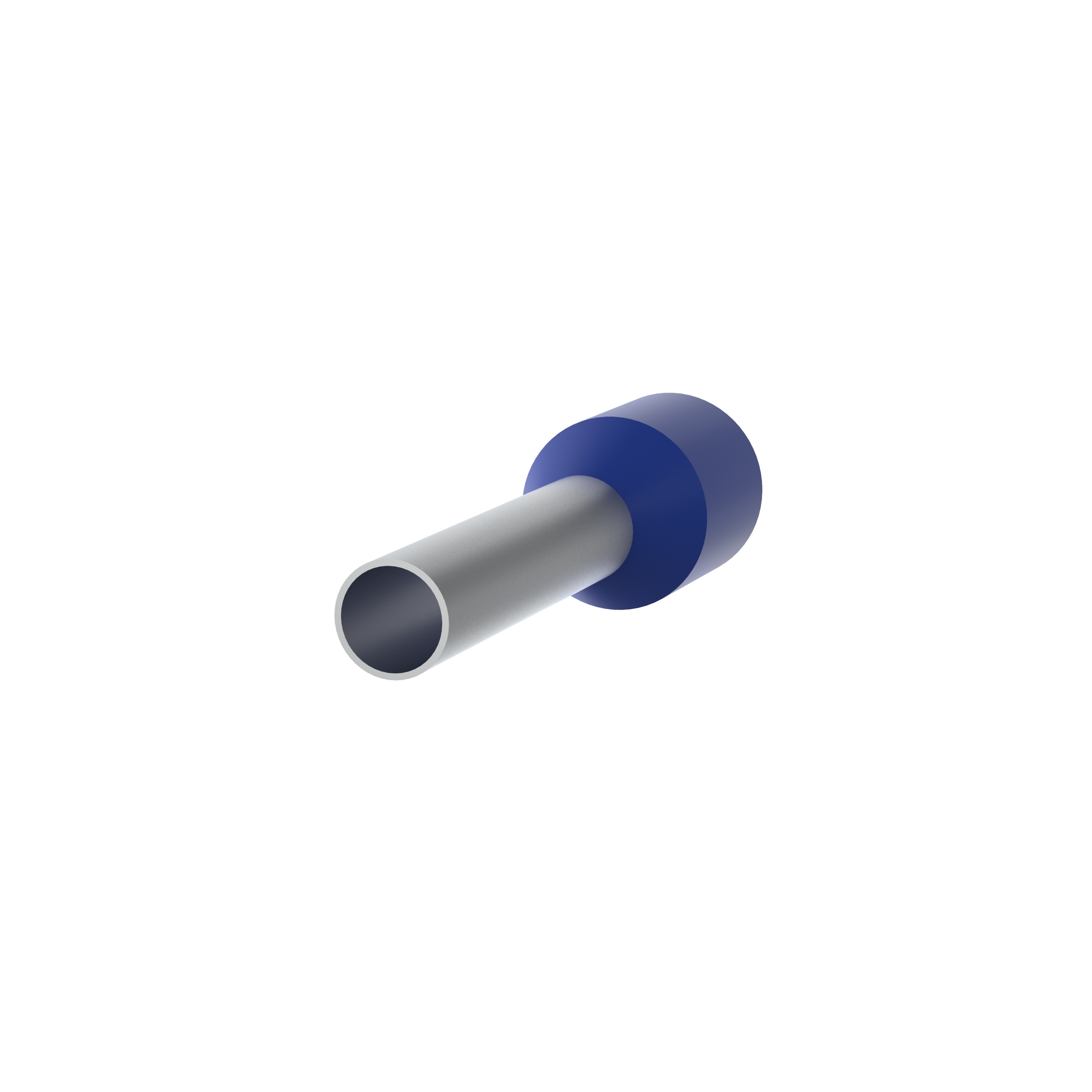 Panduit FSD80-12-D Pan-TermTM FSD80-12-D Type FSD Single Insulated Wire Ferrule, 14 AWG Stranded Conductor, 3/4 in L, Copper, Blue