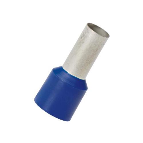Panduit FSDX84-12-C Pan-TermTM FSDX84-12-C Type FSDX Loose Piece Single Insulated Wire Ferrule, 6 AWG, 0.91 in L, Copper, Blue