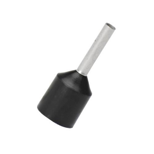 Panduit FSDXL78-10-C Pan-Term® FSDXL78-10-C Expanded Sleeve Single Insulated Ferrule, 16 AWG Stranded Conductor, 0.77 in L, Copper, Black