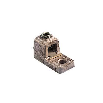 Panduit HL21-1-5 Pan-LugTM HL21-1-5 1-Barrel Mechanical Connector Lug, 2/0 to 4/0 AWG Stranded Copper Conductor, 3/8 in Stud, 1 Bolt Holes, Copper