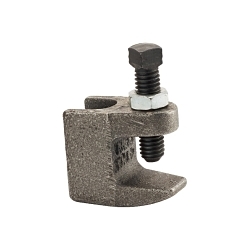 Panduit P3000037EG StrongHoldTM P3000037EG Heavy Duty Reversible Beam Clamp With 3/8-16 Threaded Hole, 3/8-16 Rod, 3/4 in THK Flange, 200 lb Bottom/500 lb Top Load, Malleable Cast Iron