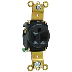 Pass & Seymour 5361-BK - Straight Blade Receptacles