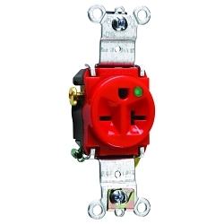 Pass & Seymour 8801-RED - Straight Blade Receptacles