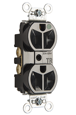 Pass & Seymour TR-8300HBK - Straight Blade Receptacles