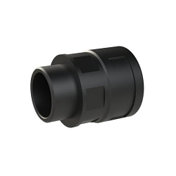 PMA BVND-M329GT PMAFIX BVND-M329GT Reinforced Straight Conduit Connector With Universal Safety Clip, NW29 Trade, M32x1.5 Cable Openings, For Use With PMAFLEX®, PMAFLEX® Pro, PMA Smart Line and Nylon Flexible Conduits, Polyamide 6