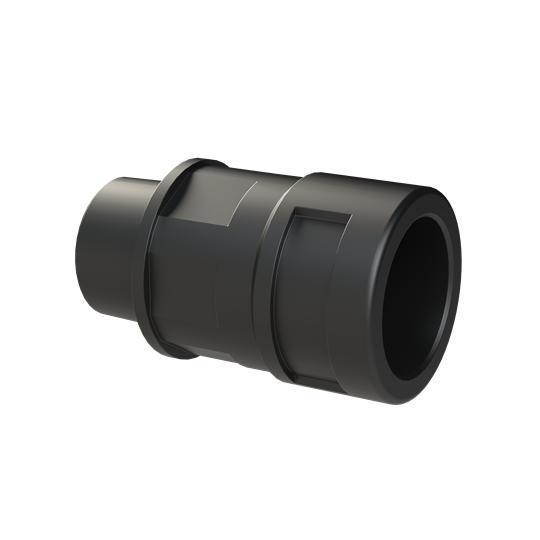 PMA BVND-N027GT PMAFIX BVND-N027GT Reinforced Straight Conduit Connector With Universal Safety Clip, NW17 Trade, 1/2 in NPT Cable Openings, For Use With PMAFLEX®, PMAFLEX® Pro, PMA Smart Line and Nylon Flexible Conduits, Polyamide 6