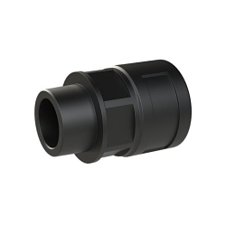 PMA BVND-N043GT PMAFIX BVND-N043GT Reinforced Straight Conduit Connector With Universal Safety Clip, NW23 Trade, 3/4 in NPT Cable Openings, For Use With PMAFLEX®, PMAFLEX® Pro, PMA Smart Line and Nylon Flexible Conduits, Polyamide 6