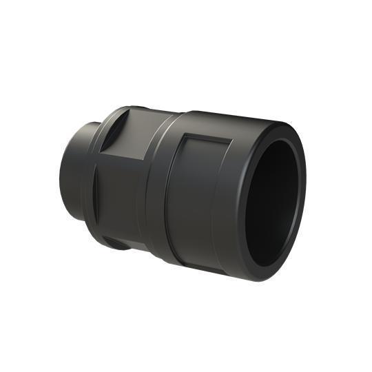 PMA BVNV-M253 PMAFIX BVNV-M253 Straight Conduit Connector With Metric Threads, NW23 Trade, M25x1.5 Cable Openings, For Use With PMAFLEX®, PMAFLEX® Pro, PMA Smart Line and Nylon Flexible Conduits, Polyamide 6