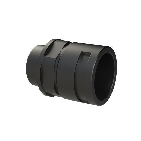 PMA BVNV-M406 PMAFIX BVNV-M406 Reinforced Straight Conduit Connector With Reinforced Gasket, NW36 Trade, M40x1.5 Cable Openings, For Use With PMAFLEX®, PMAFLEX® Pro, PMA Smart Line and Nylon Flexible Conduits, Polyamide 6