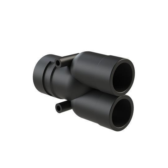 PMA BVYD-362929GT PMAFIX BVYD-362929GT 1-Piece Type Y Conduit Connector, NW36 x NW29 x NW29 Trade, For Use With PMAFLEX, PMA Smart Line Conduits, Polyamide 6