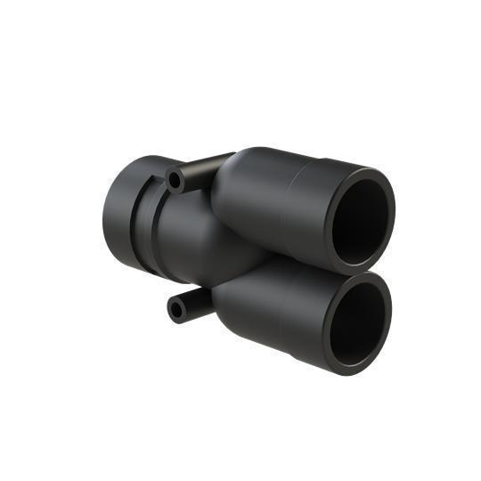 PMA BVYR-362929 PMAFIX® BVYR-362929 1-Piece Reinforced Y-Connector With Seal Cap, NW36/NW29/NW29 Trade, For Use With PMAFLEX®, PMAFLEX® Pro and PMA Smart Line Nylon Flexible Conduit, Polyamide 6