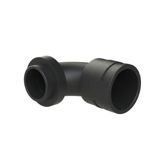 PMA NVBV-M508-14 PMAFIX NVBV-M508-14 Type VBV Curved Conduit Elbow With Oval Clip, Conduit Seal, Thread Gasket, NW48 Trade, 90 deg, Polyamide/Nylon 6