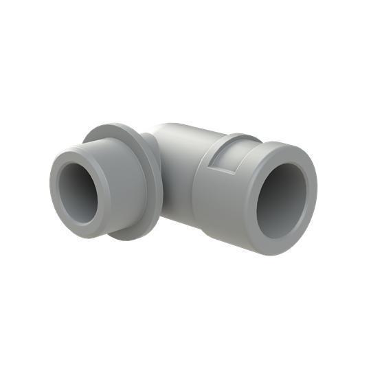 PMA SVWD-M202GT VW Series 1-Piece Universal Conduit Elbow With Universal Safety Clip, M20x1.5 Trade, 90 deg, Nylon 6/Polyamide