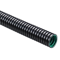 PMA XPCST-12BG.50 3-Layer Heavy Duty Course Profile Flexible Conduit, NW12 Trade, 11.8 mm ID x 15.8 mm OD, 50 m L, Polyamide 6/12