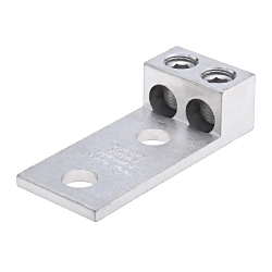 Polaris 2-250L2 L Series Dual Rated Panelboard Lug, 6 AWG to 250 kcmil, 1/2 in Bolt/Stud, 1-3/4 in Hole Spacing, For Use With Copper and Aluminum Conductors